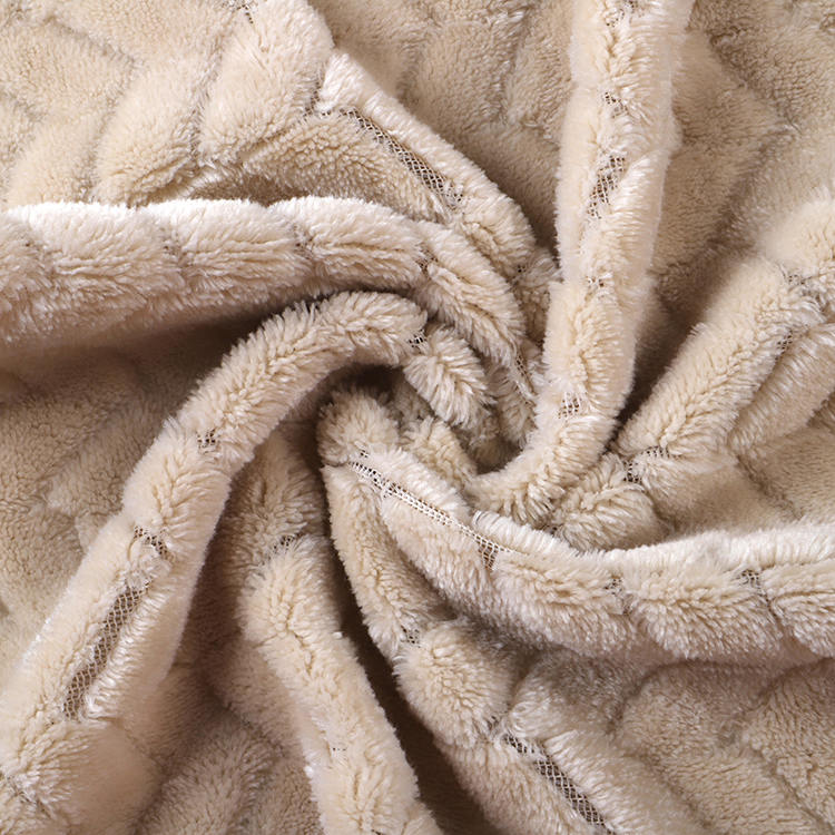 Fabraic veilbhit flannel Jacquard
